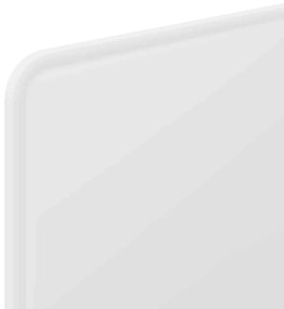 vidaXL Κεφαλάρι με κεφαλάρι Λευκό 80 cm Επεξεργασμένο ξύλο