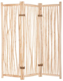 Intrahome ΠΑΡΑΒΑΝ ΜΕ 3 ΦΥΛΛΑ ZENDOR ΚΛΑΔΙΑ ΤΕΑΚ ΣΕ ΦΥΣΙΚΟ 165x180Yεκ. intraho-1610885