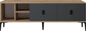 Έπιπλο Τηλεόρασης Sapphire Δρυς / Ανθρακί DEFLO 180x35x18