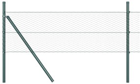 vidaXL Γκρι Εξαγωνικός Φράκτης  0.4x100 μ Ατσάλι