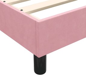 BOX SPRING ΚΡΕΒΑΤΙ ΜΕ ΣΤΡΩΜΑ ΡΟΖ 180X220 CM ΒΕΛΟΥΔΙΝΟ 3316754