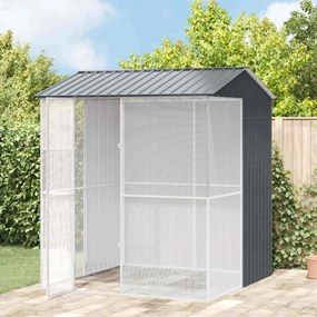 vidaXL Κλουβί Πουλιών Ανθρακί 215 x 210 x 247 εκ.