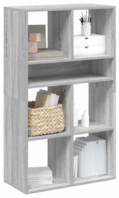 Βιβλιοθήκη Γκρι Sonoma 66x31x112 εκ. από Επεξεργασμένο Ξύλο - Γκρι sonoma