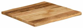 vidaXL Επιφάνεια Τραπεζιού 40x40x2,5 εκ. Live Edge Μασίφ Ξύλο Μάνγκο