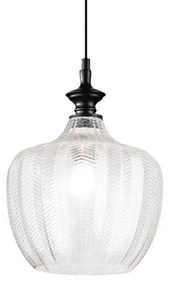 Κρεμαστό Φωτιστικό Οροφής 1xΕ27 Διάφανο Lord 263632 Ideal Lux 263632