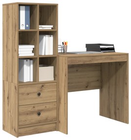 vidaXL Γραφείο με Αποθήκευση Artisan Oak Επεξεργασμένο Ξύλο