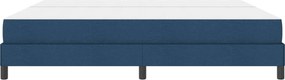 vidaXL Κρεβάτι με ελατήρια Μπλε 200 x 200 cm ύφασμα