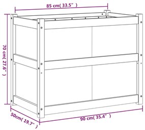 ΖΑΡΝΤΙΝΙΕΡΑ ΛΕΥΚΗ 90 X 50 X 70 ΕΚ. ΑΠΟ ΜΑΣΙΦ ΞΥΛΟ ΠΕΥΚΟΥ 837470