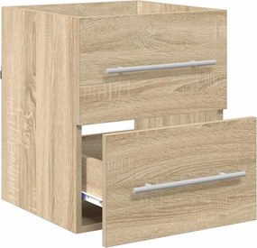 vidaXL Ντουλάπι νιπτήρα με συρτάρι Δρύς Sonoma 38,5 x 41 x 48 εκ