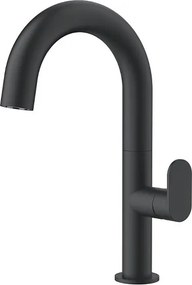 Orabella Oval 10461 Black Matt - Μπαταρία νιπτήρα