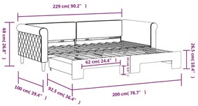 ΚΑΝΑΠΕΣ ΚΡΕΒΑΤΙ ΣΥΡΟΜΕΝΟΣ ΜΑΥΡΟΣ 90 X 200 ΕΚ. ΒΕΛΟΥΔΙΝΟΣ 3197775