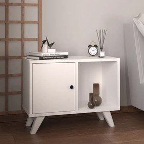Κομοδίνο Rico Megapap χρώμα λευκό 65,2x30x49εκ.-GP041-0091,1