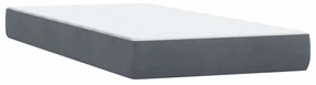 ΚΡΕΒΑΤΙ BOXSPRING ΜΕ ΣΤΡΩΜΑ ΣΚΟΥΡΟ ΓΚΡΙ 90X220 ΕΚ. ΒΕΛΟΥΔΙΝΟ 3315952