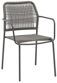 Καρέκλα Κήπου Leana 0044-124-002 56x59x80cm Grey