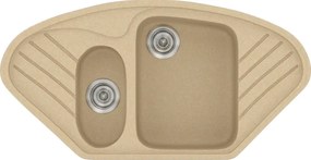 Sanitec Classic 302 (96×51) - Γρανιτένιος νεροχύτης - Granite Cappuccino