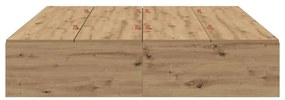 vidaXL Σκελετός Κρεβατιού artisan δρυς 200 x 150 x 31.5 εκ.