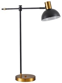 SE21-GM-36-MS3 ADEPT TABLE LAMP Gold Matt and Black Metal Table Lamp Black Metal Shade+