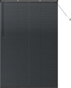 vidaXL Βενετσιάνικες Ρόδες Μαύρο 220 x 140 cm Αλουμίνιο
