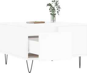 vidaXL Τραπεζάκι Σαλονιού Λευκό 55x55x36,5 εκ. από Επεξεργασμένο Ξύλο