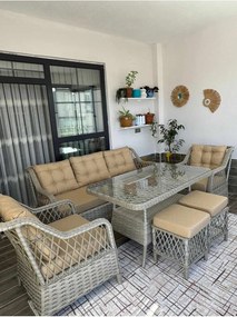 Σετ Κήπου Μπεζ MAOCAR 175x60x78