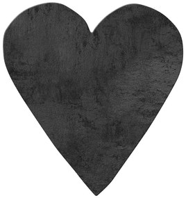 Παδικό Χαλί FEATHERY BLACK HEART 120 x 120 εκ.