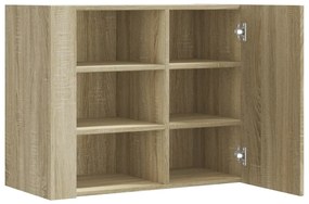 vidaXL Ντουλάπι Τοίχου Sonoma Δρυς 75x35x60 εκ. Επεξεργασμένο Ξύλο