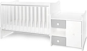 BED MINI MAX NEW 190/72 COLOUR WHITE/STONE GREY