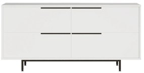 Μπουφές ArteLibre CARTMEL Λευκό Μοριοσανίδα/Μέταλλο 44.5x160x74.3cm