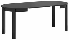 Τραπέζι Boston 314, Μαύρο, 76cm, 52 kg, Επιμήκυνση, Πλαστικοποιημένη μοριοσανίδα | Epipla1.gr