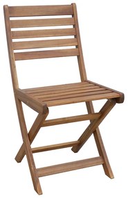 Καρέκλα Fatel πτυσσόμενη ξύλο ακακίας φυσικό 40x53x82εκ Υλικό: ACACIA 282-000017