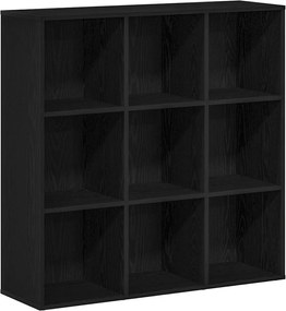 vidaXL Βιβλιοθήκη Μαύρη Δρυς 98x29x97,5 εκ. από Τεχνητό Ξύλο