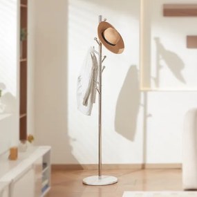 VEVOR Coat Rack Freestanding Coats Rack Stand with Stable Marble Base &amp; 8 Hooks