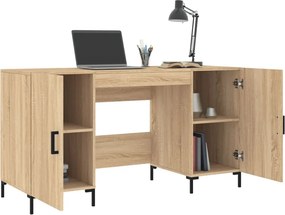 vidaXL Γραφείο Sonoma Δρυς 140 x 50 x 75 εκ. από Επεξεργασμένο Ξύλο