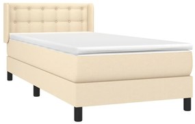 ΚΡΕΒΑΤΙ BOXSPRING ΜΕ ΣΤΡΩΜΑ ΚΡΕΜ 80 X 200 ΕΚ. ΥΦΑΣΜΑΤΙΝΟ 3129990