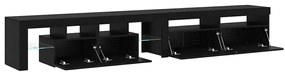 vidaXL Ντουλάπες Τηλεόρασης 2 pcs Μαύρη δρυς 260 x 36.5 x 40 εκ
