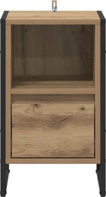 vidaXL Κομοδίνο Artisan Δρυς 39,5 x 30 x 50 εκ Επεξεργασμένο Ξύλο