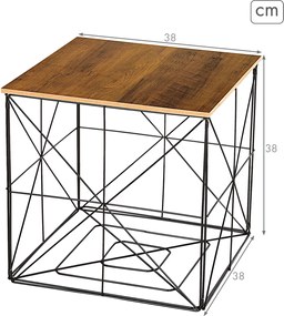 Ράφι παλτών Max Home Σίδερο Ξύλο MDF (4 Μονάδες)