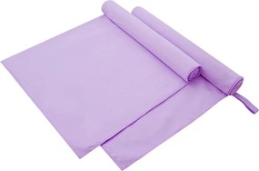 vidaXL Αθλητικές Πετσέτες 2 pcs Μοβ 180 x 90 cm