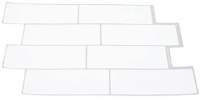 vidaXL Πλακάκι Subway 50 pcs Λευκό Γκρι 29 x 21 εκ