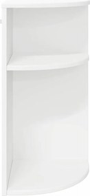 vidaXL End Table Λευκό 29,6 x 29,6 x 60 εκ Επεξεργασμένο ξύλο