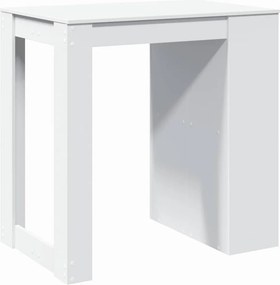 vidaXL Τραπέζι Μπαρ Λευκό 102x70x103,5εκ. Επεξεργ. Ξύλο