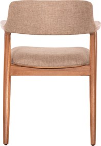 ΠΟΛΥΘΡΟΝΑ JAMES HM18259 TEAK WOOD ΜΕ ΣΑΜΠΑΝΙ ΥΦΑΣΜΑ 57x52x76Υεκ.