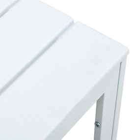 vidaXL Τραπεζάκι Σαλονιού Λευκό με Όψη Ξύλου 78 x 78 x 74 από HDPE