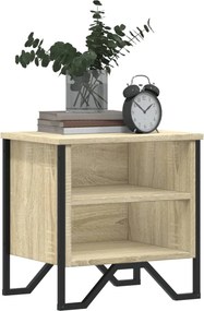 vidaXL Κομοδίνο Χρώμα 2 τεμ. Sonoma Δρυς 40x30x40 εκ. από Επεξ. Ξύλο