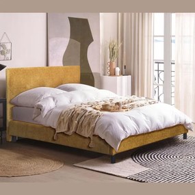 Επενδυμένο Κρεβάτι Channel Fylliana Μουσταρδί 150x200 εκ. 150x208x110 εκ.
