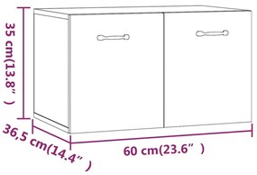 ΝΤΟΥΛΑΠΙ ΤΟΙΧΟΥ ΓΥΑΛΙΣΤΕΡΟ ΛΕΥΚΟ 60X36,5X35 ΕΚ. ΕΠΕΞΕΡΓ. ΞΥΛΟ 812921