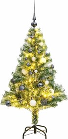 vidaXL Χριστουγεν. Δέντρο Τεχνητό με 150 LED/Χιόνι/ Μπάλες 120 εκ.