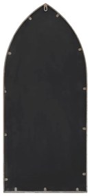 vidaXL Καθρέφτης Κήπου για Εξ. Χώρους Λευκό της Άμμου 100x45 εκ Σίδερο