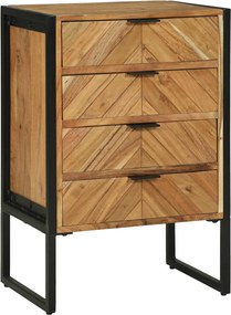 vidaXL Πλαϊνό γραφείο 50 x 35 x 75 εκ. Μασίφ ξύλο ακακίας
