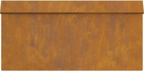 vidaXL Φράκτης σαλιγκαριών 4 pcs Σκ rusty 50 x 3,5 x 25 εκ